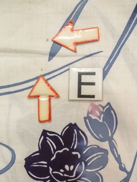 画像18: O0218B 女性用注染浴衣  綿 白, りんどう 【中古】【USED】【リサイクル】 ★★☆☆☆【O0218B】 (18)