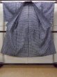 画像2: O0218C 男性用浴衣  綿 青み灰色, いげた 【中古】【USED】【リサイクル】 ★★☆☆☆【O0218C】 (2)