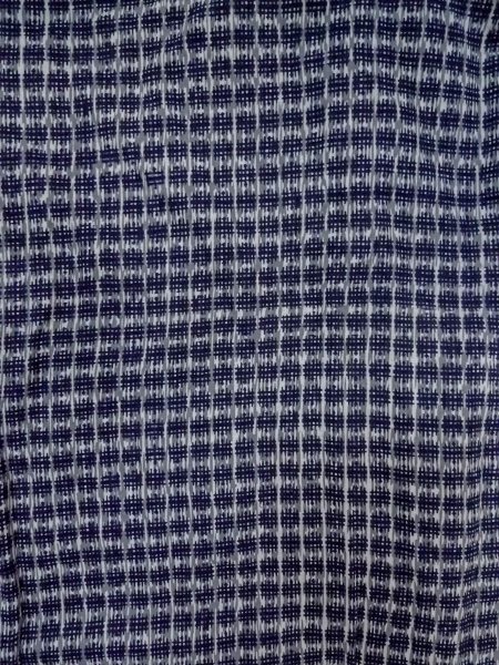 画像3: O0218C 男性用浴衣  綿 青み灰色, いげた 【中古】【USED】【リサイクル】 ★★☆☆☆【O0218C】 (3)