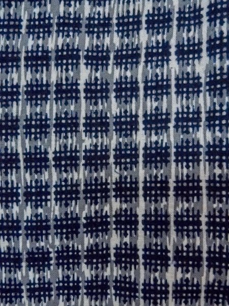 画像6: O0218C 男性用浴衣  綿 青み灰色, いげた 【中古】【USED】【リサイクル】 ★★☆☆☆【O0218C】 (6)