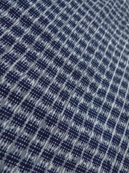 画像7: O0218C 男性用浴衣  綿 青み灰色, いげた 【中古】【USED】【リサイクル】 ★★☆☆☆【O0218C】 (7)