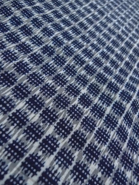 画像8: O0218C 男性用浴衣  綿 青み灰色, いげた 【中古】【USED】【リサイクル】 ★★☆☆☆【O0218C】 (8)