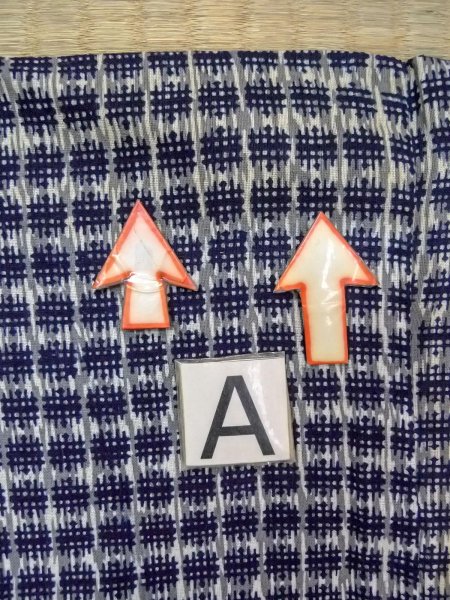 画像13: O0218C 男性用浴衣  綿 青み灰色, いげた 【中古】【USED】【リサイクル】 ★★☆☆☆【O0218C】 (13)