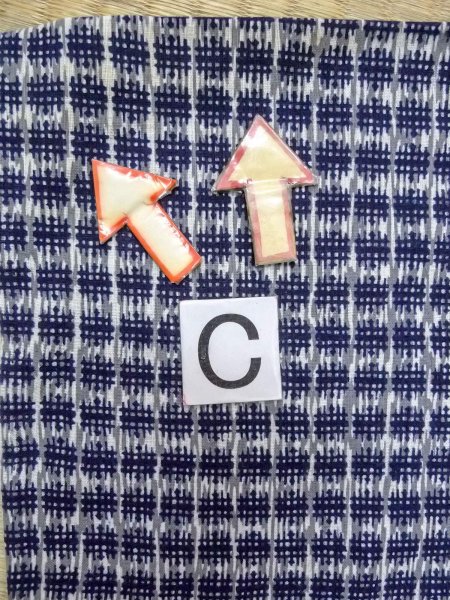 画像15: O0218C 男性用浴衣  綿 青み灰色, いげた 【中古】【USED】【リサイクル】 ★★☆☆☆【O0218C】 (15)