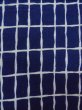 画像7: O0218D 女性用浴衣（日本製）  綿 深い藍, チェック柄 【中古】【USED】【リサイクル】 ★★☆☆☆【O0218D】 (7)
