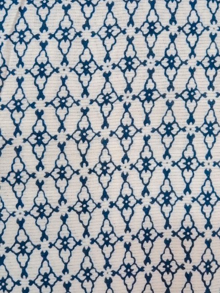 画像5: O0218F 男性用浴衣  綿 白, 花菱 【中古】【USED】【リサイクル】 ★☆☆☆☆【O0218F】 (5)