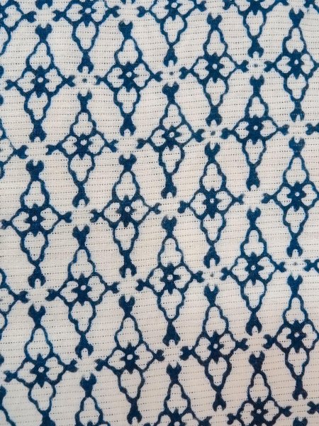 画像6: O0218F 男性用浴衣  綿 白, 花菱 【中古】【USED】【リサイクル】 ★☆☆☆☆【O0218F】 (6)