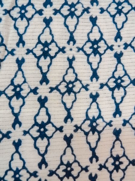 画像7: O0218F 男性用浴衣  綿 白, 花菱 【中古】【USED】【リサイクル】 ★☆☆☆☆【O0218F】 (7)