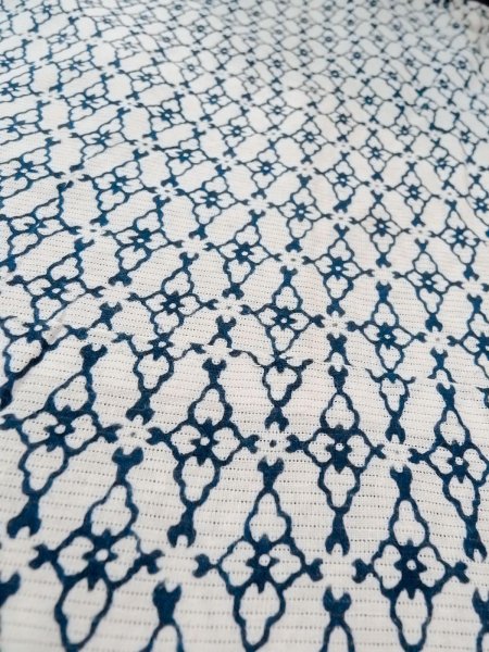 画像10: O0218F 男性用浴衣  綿 白, 花菱 【中古】【USED】【リサイクル】 ★☆☆☆☆【O0218F】 (10)