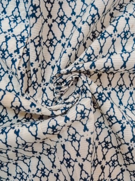 画像11: O0218F 男性用浴衣  綿 白, 花菱 【中古】【USED】【リサイクル】 ★☆☆☆☆【O0218F】 (11)