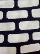 画像7: O0218H 女性用浴衣（日本製）  綿 白, 幾何学模様 【中古】【USED】【リサイクル】 ★☆☆☆☆【O0218H】 (7)