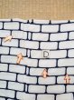 画像17: O0218H 女性用浴衣（日本製）  綿 白, 幾何学模様 【中古】【USED】【リサイクル】 ★☆☆☆☆【O0218H】 (17)