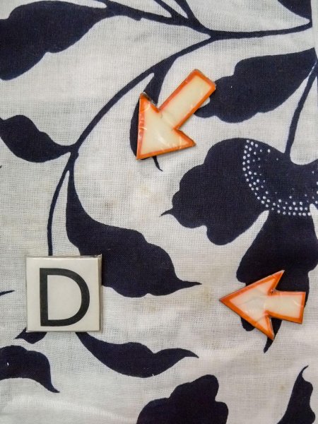 画像15: O0218J 女性用浴衣（日本製）  綿 白, 花 【中古】【USED】【リサイクル】 ★★☆☆☆【O0218J】 (15)