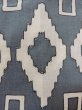 画像7: O0218K 女性用浴衣（日本製）  綿 灰色, 幾何学模様 【中古】【USED】【リサイクル】 ★★☆☆☆【O0218K】 (7)