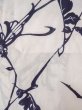 画像3: O0218L 女性用浴衣（日本製）  綿麻 オフ　ホワイト, 菊 【中古】【USED】【リサイクル】 ★★☆☆☆【O0218L】 (3)