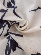 画像11: O0218L 女性用浴衣（日本製）  綿麻 オフ　ホワイト, 菊 【中古】【USED】【リサイクル】 ★★☆☆☆【O0218L】 (11)