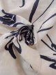 画像12: O0218L 女性用浴衣（日本製）  綿麻 オフ　ホワイト, 菊 【中古】【USED】【リサイクル】 ★★☆☆☆【O0218L】 (12)