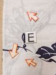 画像18: O0218L 女性用浴衣（日本製）  綿麻 オフ　ホワイト, 菊 【中古】【USED】【リサイクル】 ★★☆☆☆【O0218L】 (18)