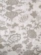 画像4: O0218M 女性用浴衣（日本製）  綿 薄いベージュ, ぼたん 【中古】【USED】【リサイクル】 ★★☆☆☆【O0218M】 (4)