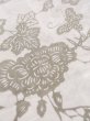 画像10: O0218M 女性用浴衣（日本製）  綿 薄いベージュ, ぼたん 【中古】【USED】【リサイクル】 ★★☆☆☆【O0218M】 (10)