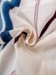 画像11: O0218N 女性用浴衣（日本製）  綿麻 オフ　ホワイト, 抽象的模様 【中古】【USED】【リサイクル】 ★☆☆☆☆【O0218N】 (11)