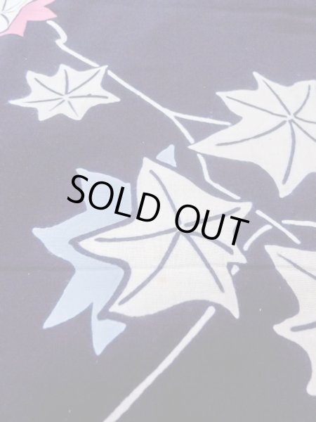 画像10: O0218O 女性用浴衣（日本製）  綿 藍, もみじ 【中古】【USED】【リサイクル】 ★★☆☆☆【O0218O】 (10)