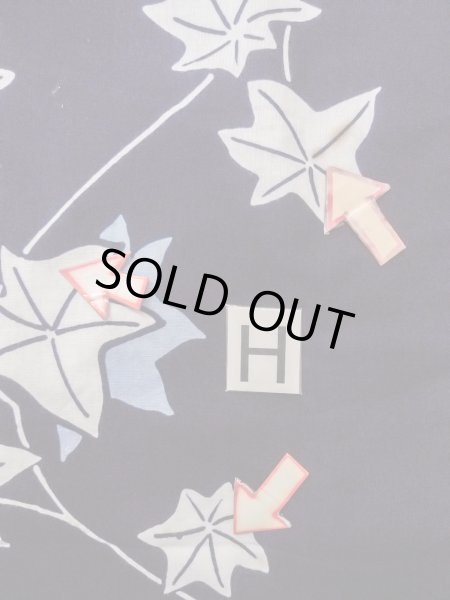 画像20: O0218O 女性用浴衣（日本製）  綿 藍, もみじ 【中古】【USED】【リサイクル】 ★★☆☆☆【O0218O】 (20)