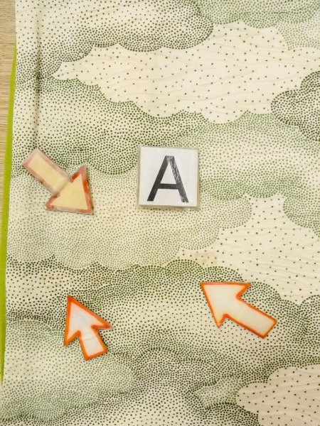 画像14: O0218P 女性用小紋  シルク（正絹） アイボリー, 雲 【中古】【USED】【リサイクル】 ★★★☆☆【O0218P】 (14)