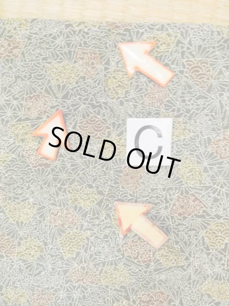 画像16: O0218Q 女性用小紋  シルク（正絹） 深いオリーブ, 菊 【中古】【USED】【リサイクル】 ★★★☆☆【O0218Q】 (16)