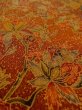 画像10: O0218S 女性用小紋  シルク（正絹） 赤み茶色, 唐花 【中古】【USED】【リサイクル】 ★★★★☆【O0218S】 (10)