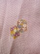 画像7: O0218V 女性用小紋  シルク（正絹） 光沢のあるオフ　ホワイト, 菊 【中古】【USED】【リサイクル】 ★☆☆☆☆【O0218V】 (7)
