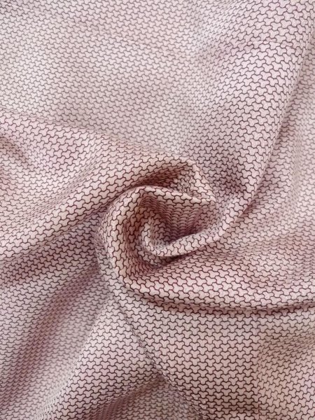 画像11: O0218V 女性用小紋  シルク（正絹） 光沢のあるオフ　ホワイト, 菊 【中古】【USED】【リサイクル】 ★☆☆☆☆【O0218V】 (11)