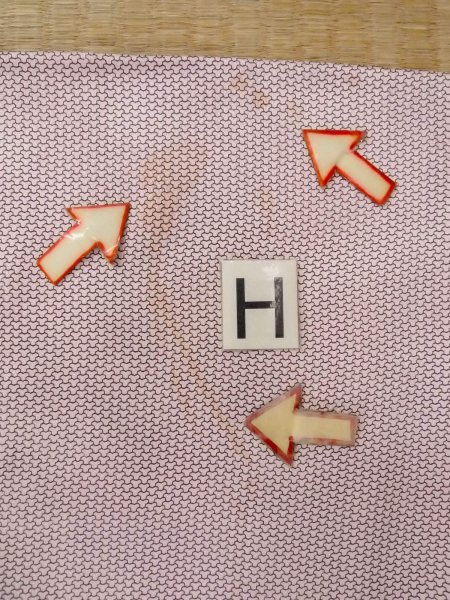 画像21: O0218V 女性用小紋  シルク（正絹） 光沢のあるオフ　ホワイト, 菊 【中古】【USED】【リサイクル】 ★☆☆☆☆【O0218V】 (21)