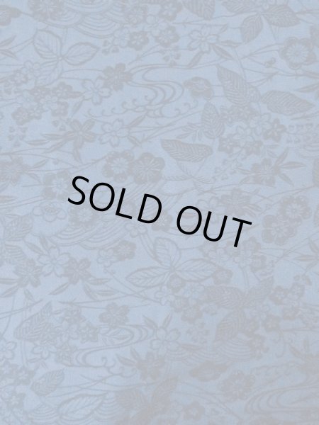 画像3: O0218Z 女性用小紋  シルク（正絹） 藍, 桜 【中古】【USED】【リサイクル】 ★★★☆☆【O0218Z】 (3)