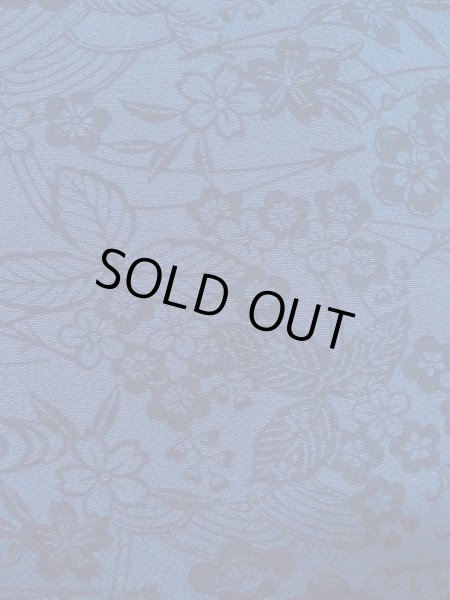 画像5: O0218Z 女性用小紋  シルク（正絹） 藍, 桜 【中古】【USED】【リサイクル】 ★★★☆☆【O0218Z】 (5)