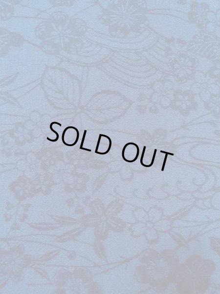 画像6: O0218Z 女性用小紋  シルク（正絹） 藍, 桜 【中古】【USED】【リサイクル】 ★★★☆☆【O0218Z】 (6)