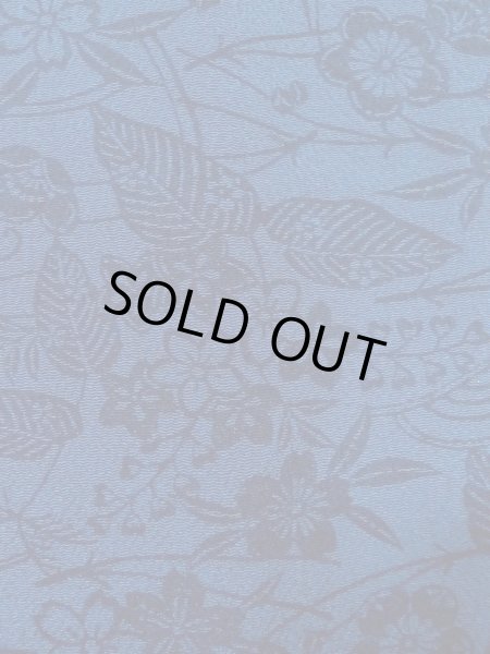 画像7: O0218Z 女性用小紋  シルク（正絹） 藍, 桜 【中古】【USED】【リサイクル】 ★★★☆☆【O0218Z】 (7)