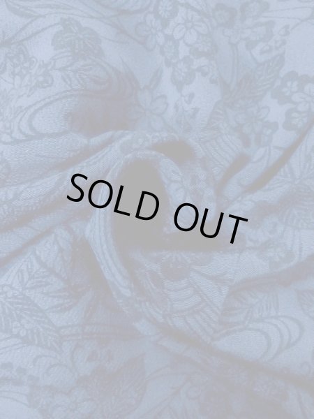 画像12: O0218Z 女性用小紋  シルク（正絹） 藍, 桜 【中古】【USED】【リサイクル】 ★★★☆☆【O0218Z】 (12)