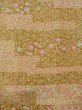 画像4: O0219A 女性用小紋  シルク（正絹） ベージュ, ききょう 【中古】【USED】【リサイクル】 ★★★★☆【O0219A】 (4)