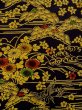 画像4: O0219B 女性用小紋  シルク（正絹） 深い紺, 花 【中古】【USED】【リサイクル】 ★★★☆☆【O0219B】 (4)