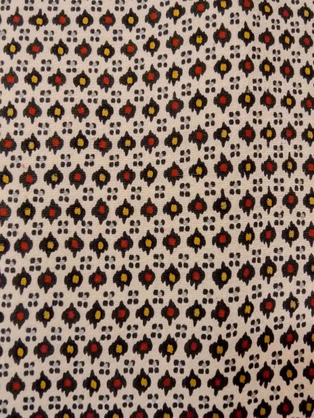 画像6: O0219C 女性用小紋  シルク（正絹） オフ　ホワイト, 小さな点々 【中古】【USED】【リサイクル】 ★☆☆☆☆【O0219C】 (6)