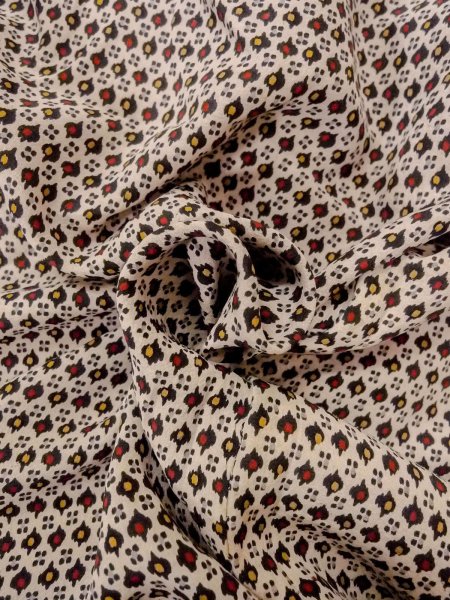 画像12: O0219C 女性用小紋  シルク（正絹） オフ　ホワイト, 小さな点々 【中古】【USED】【リサイクル】 ★☆☆☆☆【O0219C】 (12)