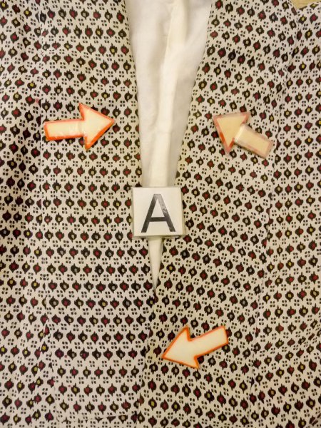 画像14: O0219C 女性用小紋  シルク（正絹） オフ　ホワイト, 小さな点々 【中古】【USED】【リサイクル】 ★☆☆☆☆【O0219C】 (14)