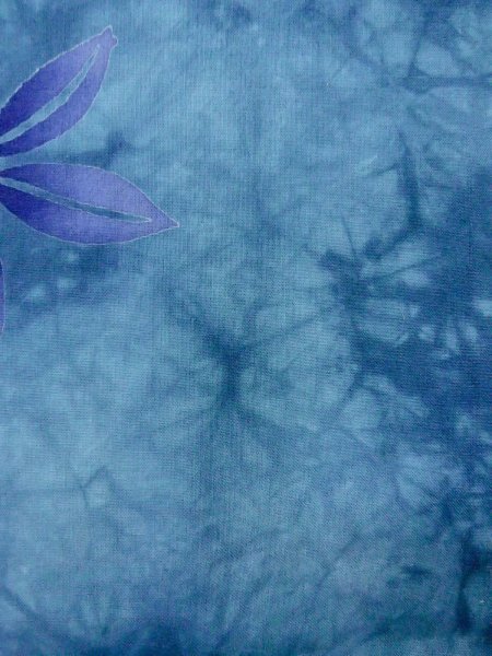 画像7: O0228A 女性用浴衣（海外製）  綿 淡い水色, 花 【中古】【USED】【リサイクル】 ★★☆☆☆【O0228A】 (7)