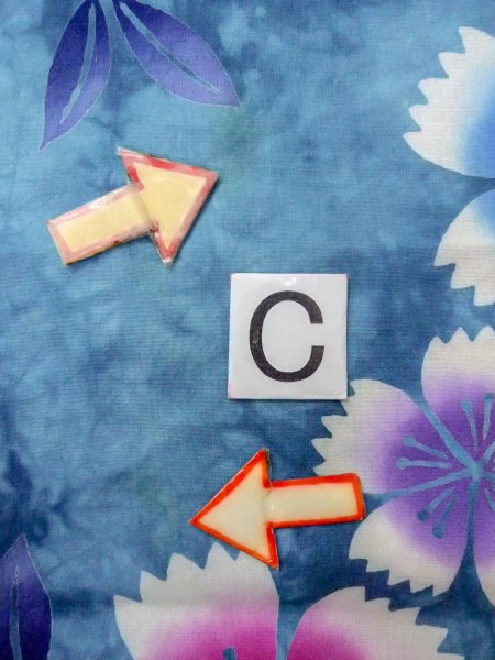 画像16: O0228A 女性用浴衣（海外製）  綿 淡い水色, 花 【中古】【USED】【リサイクル】 ★★☆☆☆【O0228A】 (16)