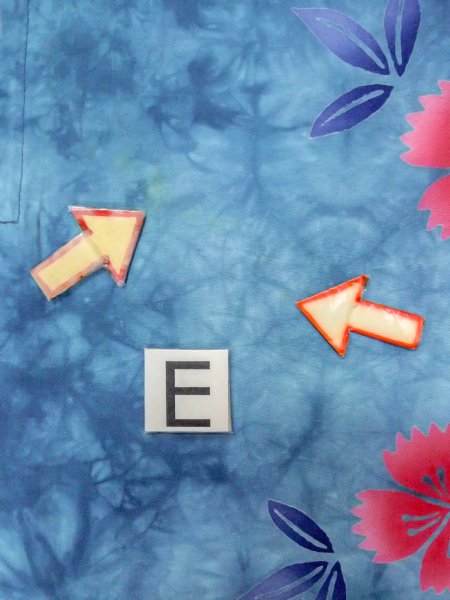 画像18: O0228A 女性用浴衣（海外製）  綿 淡い水色, 花 【中古】【USED】【リサイクル】 ★★☆☆☆【O0228A】 (18)