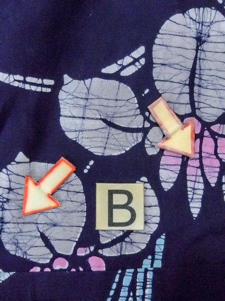 画像15: O0228C 女性用注染浴衣  綿 藍, あやめ 【中古】【USED】【リサイクル】 ★★★☆☆【O0228C】 (15)