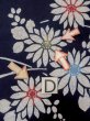 画像17: O0228D 女性用注染浴衣  綿 藍, 花 【中古】【USED】【リサイクル】 ★★☆☆☆【O0228D】 (17)