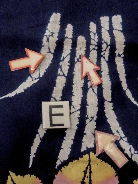 画像18: O0228E 女性用注染浴衣  綿 藍, あやめ 【中古】【USED】【リサイクル】 ★★☆☆☆【O0228E】 (18)