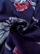 画像11: O0228F 女性用注染浴衣  綿 藍, 花 【中古】【USED】【リサイクル】 ★★★☆☆【O0228F】 (11)